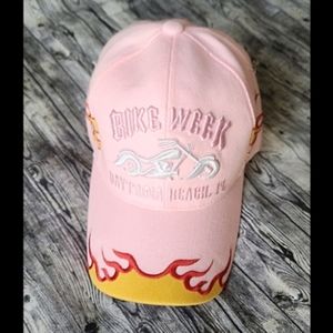 Womens Embroidered Chopper Bike Week Daytona Beach Hat Cap